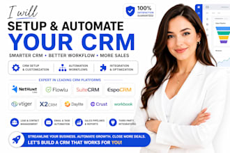 setup nethunt flowlu suite espo vtiger x2 daylite crust workbook crm automation
