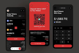 develop wallet app, crypto wallet app, trading wallet app, stock trading app