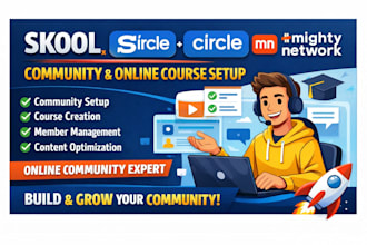 skool community setup online community skool community manager online course