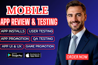 app testing, QA testing and UX review for ios and google play