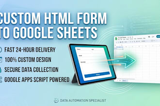 build custom HTML forms and connect to google sheets