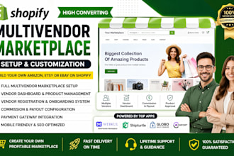 build multivendor shopify marketplace website vendor payout via webkul globo