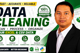 clean, process and fix your excel or CSV data using python