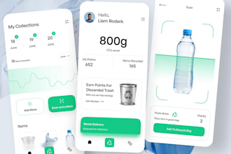 waste management app, recycling bin app, garbage bin app, trash app disposal app