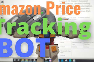 develop amazon price tracker bot, price alert bot, monitor and error bot