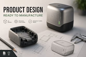design consumer products and electronics enclosures for manufacturing prototype