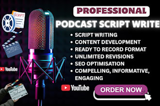 true crime documentary script movie yotube podcast scriptwriter show notes