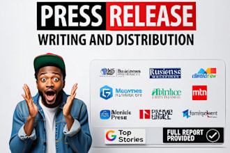 write and distribute a professional press release for brand visibility