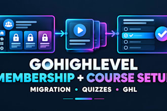 setup gohighlevel membership and courses migration with ghl quiz