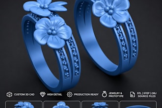 design custom 3d cad molds for silicone, rubber, plastic and  jewelry