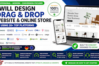 design jimdo ionos webador mozello shopware strato shoptet website store design