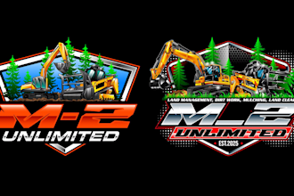 do awesome forestry mulching and excavator logo in one day