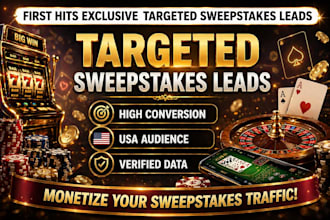generate first hit p c h leads sweeps takes leads for USA UK