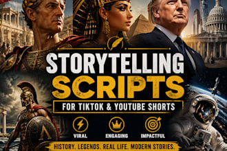 write engaging storytelling scripts for tiktok and youtube shorts