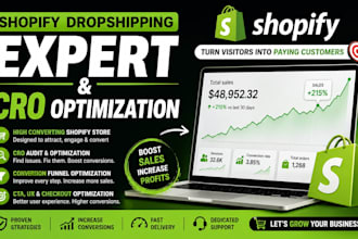 shopify dropshipping expert and cro