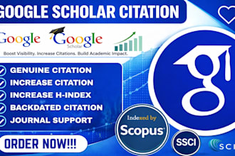 increase citation and h index in google scholar by promoting your articles