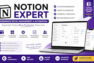 custom notion template, notion expert, notion management, replict ai b12 lovable