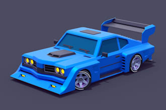 custom 3d car model gta v fivem police car and  low poly vehicle 3d printing