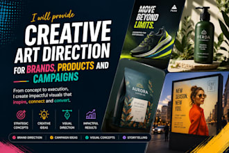 design creative art direction for brands, products and campaigns