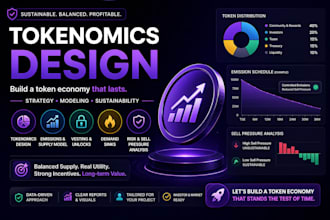 design sustainable tokenomics with simulation and sell pressure analysis