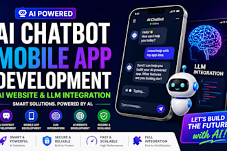 develop ai chatbot mobile app ai website hand ai development llm