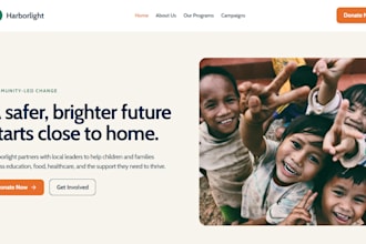 build a nonprofit ngo charity wordpress website with donation system website