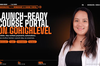 build a gohighlevel membership site and online course portal