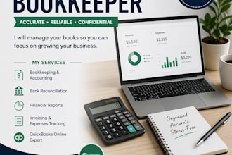 do bookkeeping invoicing and financial reporting for your business