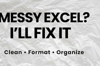 fix messy excel data and organize your spreadsheet