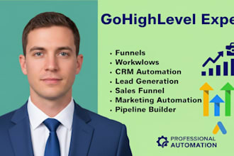 set up gohighlevel funnels and marketing automation