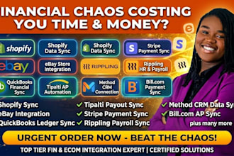 shopify ebay quickbooks tipalti stripe rippling integrate method CRM zapier bill