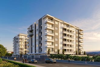 remodel smart home, revit building, cgi residential complex, road side apartment