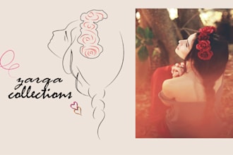 design minimalist female line art in boho aesthetic style