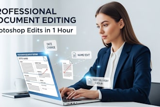 change your image text name in photoshop edit, do document editing in 5 hours