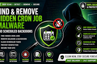 find and remove cron job malware and hidden backdoors