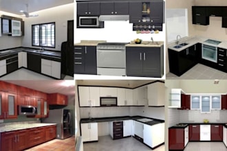 design kitchen cabinet, wardrobe and custom cabinet 3d model
