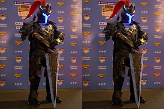 custom cosplay, 3d cosplay model, wearable armor, helmet, props for 3d printing