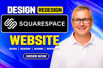 create squarespace website, design or redesign squarespace, website development