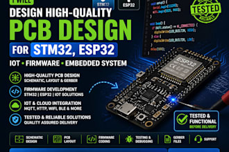 high quality stm32 pcb design with firmware for mcu iot embedded systems