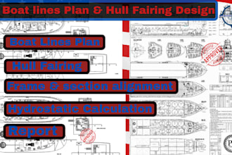 do boat lines plan and full fairing design
