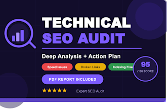 do a complete technical SEO audit with detailed action plan