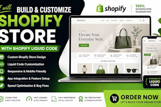 build and customize shopify store with shopify liquid code