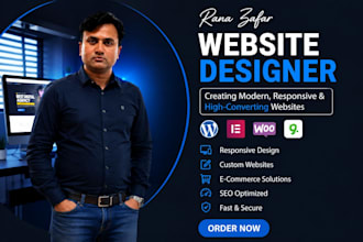 design a modern wordpress website using elementor