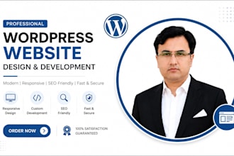 design a modern wordpress website using elementor