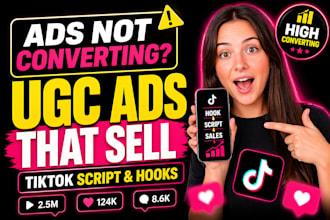 write high converting tiktok ads scripts and hooks