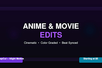 create cinematic anime and movie edits for instagram reels