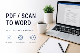 retype PDF to word fast