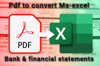 convert PDF to excel data entry fast