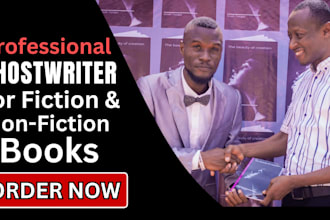 your ghostbook writer, ebook writer for fiction and non fiction