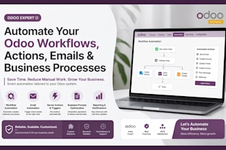 automate odoo workflows actions emails and business processes setup